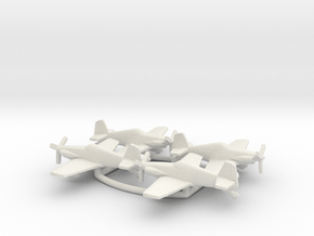 Mustang Aeronautics Midget Mustang in White Natural Versatile Plastic: 1:160 - N