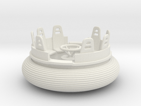 rafting boat (version 2) in White Natural Versatile Plastic: 1:87 - HO
