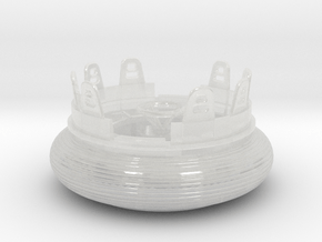 rafting boat (version 2) in Clear Ultra Fine Detail Plastic: 1:87 - HO