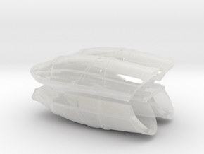 Xian JH-7 Flounder in Clear Ultra Fine Detail Plastic: 1:100