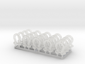 Shackle TP-M03-3 85 TON 20 pack 1-87 Scale in Clear Ultra Fine Detail Plastic