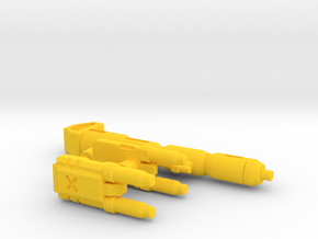 TF Legacy Humble Origins Prime Weapon set in Yellow Smooth Versatile Plastic