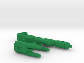 TF Legacy Humble Origins Prime Weapon set in Green Smooth Versatile Plastic