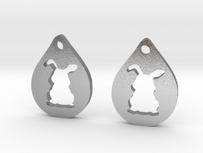 bunny_earrings in Natural Silver