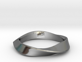 Dynamic Triangle band All Sizes in Fine Detail Polished Silver: 13 / 69