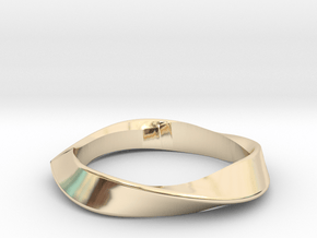 Dynamic Triangle band All Sizes in 14k Gold Plated Brass: 5 / 49