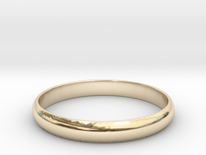 Standard wedding band in 14k Gold Plated Brass: 11.5 / 65.25