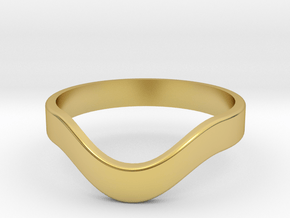 V Band all sizes, Multisize in Polished Brass: 5 / 49
