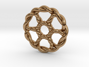 Celtic Knots 07 (small) in Polished Brass