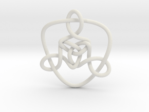 Celtic Knots 01 (small) in White Natural Versatile Plastic
