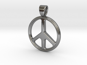 Peace and love in Polished Silver