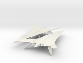 F/A-19A "Triakis" Stealth Fighter in White Natural Versatile Plastic: 6mm