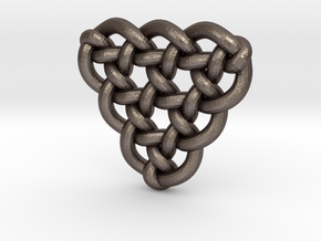 Celtic Knots 10 (small) in Polished Bronzed Silver Steel