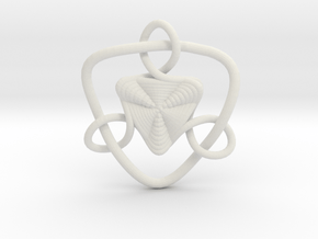 Celtic Knots 09 (small) in White Natural Versatile Plastic