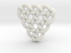 Celtic Knots 10 (small) in White Natural Versatile Plastic