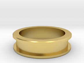 Base ring for inlay All sizes, Multisize in Polished Brass: 7.5 / 55.5