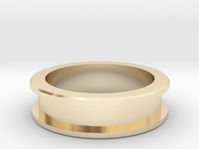 Base ring for inlay All sizes, Multisize in 14K Yellow Gold: 7.5 / 55.5