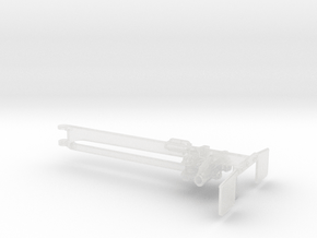 1/64th General Single Axle Lowboy Booster  in Clear Ultra Fine Detail Plastic