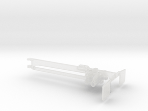 1/50th General Single Axle Lowboy Booster  in Clear Ultra Fine Detail Plastic