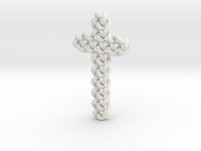 Celtic Knots 06 (small) in White Natural Versatile Plastic