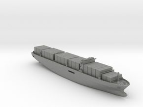 Generic container ship full hull 1:700 in Gray PA12