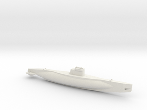 1/350 Scale Norwegian B-Class Submarine in White Natural Versatile Plastic