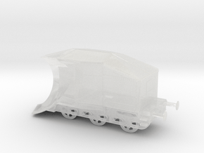 1/200th scale railway snow plough in Clear Ultra Fine Detail Plastic