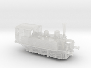 1/200th scale MÁV 377 class steam locomotive in Clear Ultra Fine Detail Plastic