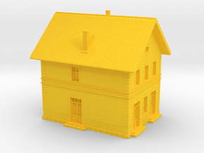 1/200th scale MÁV/HÉV III. class station building in Yellow Smooth Versatile Plastic