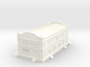 1/200th scale old storehouse in White Smooth Versatile Plastic