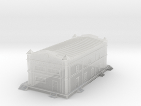 1/200th scale old storehouse in Clear Ultra Fine Detail Plastic