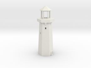 1/200th scale Lighthouse in White Natural Versatile Plastic