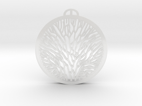 organic pendant in Clear Ultra Fine Detail Plastic