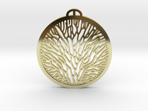 organic pendant in 18k Gold Plated Brass