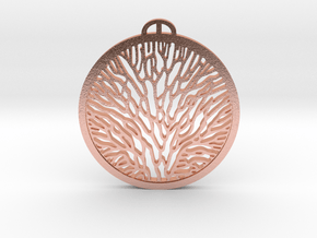 organic pendant in Natural Copper