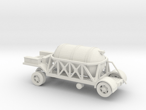 1/100 Oxygen tank trailer V2 Wehrmacht in White Natural Versatile Plastic