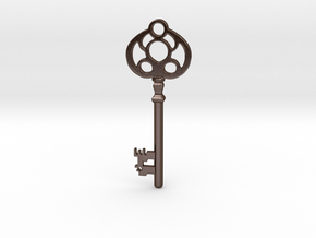 Old Key in Polished Bronze Steel