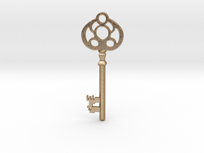 Old Key in Polished Gold Steel