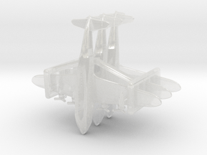 Short Empire Flying Boat Set in Clear Ultra Fine Detail Plastic: 1:600