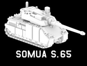 SOMUA S.65 in White Natural Versatile Plastic: 1:220 - Z