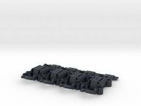 HWP-4WD Quad-Traction HO Slot Car Chassis 4-Pack in Black PA12