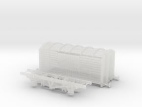 HO Scale LBSCR 8 ton Covered Goods Wagon  in Clear Ultra Fine Detail Plastic