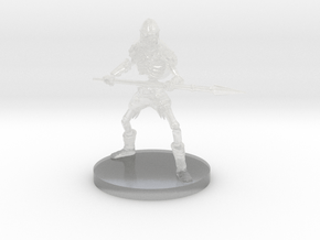 Skeleton Spearman in Clear Ultra Fine Detail Plastic