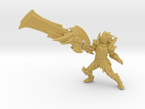 Monster Hunter Rathalos Blademaster miniature DnD  in Tan Fine Detail Plastic