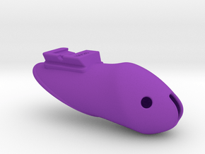 X3s Classic L= 90mm (3 9/16 inches) in Purple Smooth Versatile Plastic: Extra Small