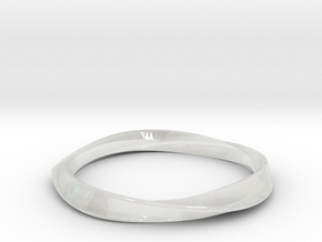 Dynamic Triangle ring slim All Sizes, Multisize in Clear Ultra Fine Detail Plastic: 5 / 49