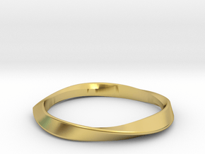 Dynamic Triangle ring slim All Sizes, Multisize in Polished Brass: 5 / 49