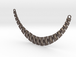 necklace in Polished Bronzed-Silver Steel