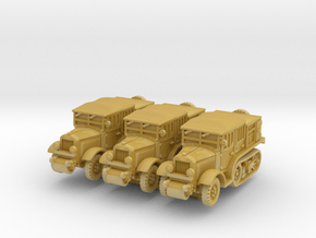Unic P107 Artillery (x3) 1/220 in Tan Fine Detail Plastic