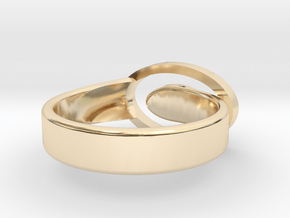 Open Oval ring All sizes, Multisize in 14K Yellow Gold: 5 / 49